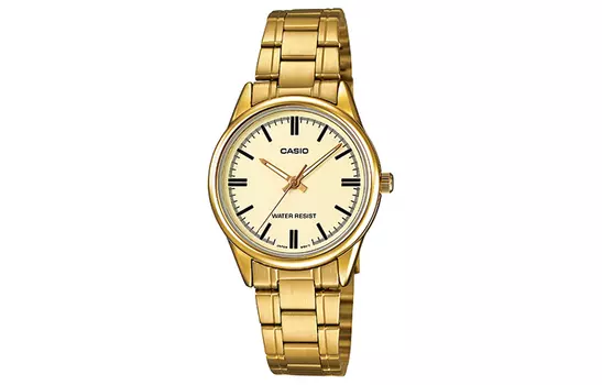 Женские золотые часы серии Standard LTP-V005G-9A CASIO