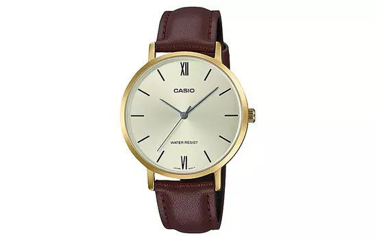 Женские золотые часы серии Standard LTP-VT01GL-9B CASIO