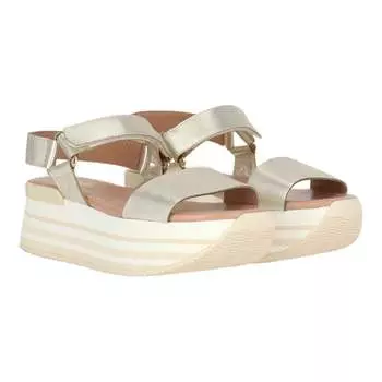 Женские золотые сандалии Hogan, золотой