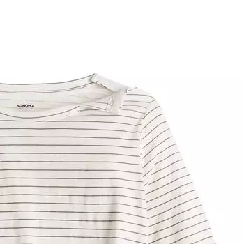 Женский адаптивный топ Sonoma Goods For Life Easy Dressing с длинными рукавами Sonoma Goods For Life, белый