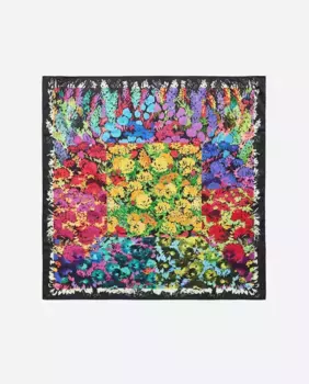 Женский акриловый шарф с цветком Bimba y Lola, черный