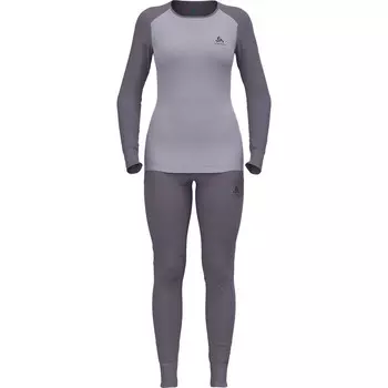 Женский активный теплый эко-комплект Odlo, фиолетовый