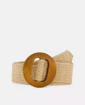 Женский эластичный пояс из рафии Easy Wear, цвет Tostado