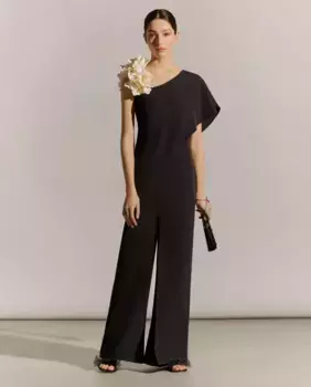 Женский асимметричный комбинезон-кейплин Woman Fiesta El Corte Ingls, черный