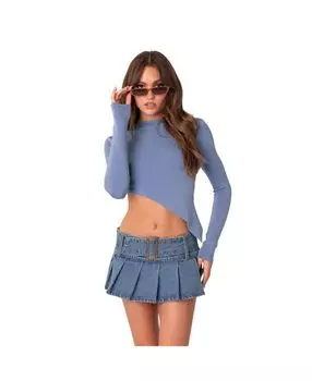 Женский асимметричный топ Edikted, синий