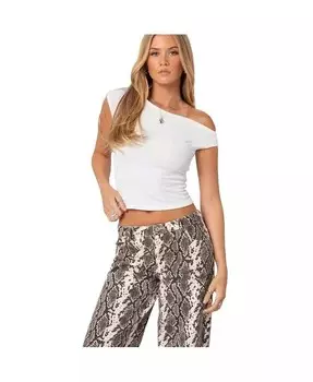 Женский асимметричный топ Jett Edikted, бежевый