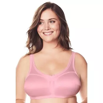 Женский атласный комфортный бюстгальтер без косточек Comfort Choice больших размеров, цвет Rose Quartz