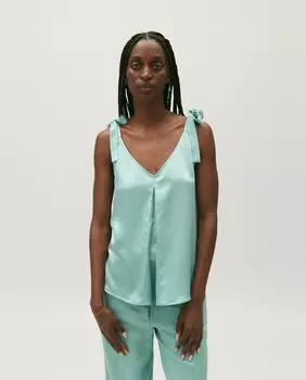 Женский атласный топ на бретелях Claudie Pierlot