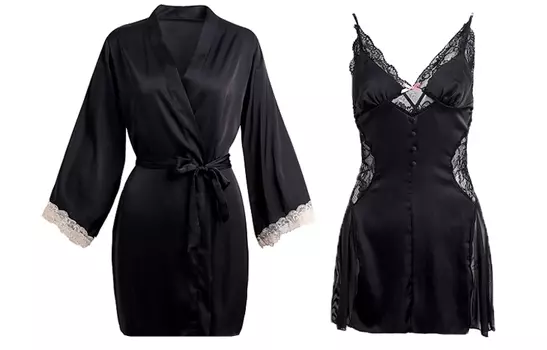 Женский банный халат Flow Yarn, Camisole+Sleep Robe (Gift Box Set)