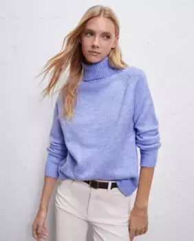 Женский базовый свитер-водолазка Baguilla Easy Wear, цвет 410 Azul Claro