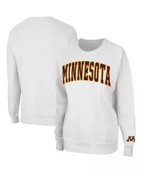 Женский белый пуловер-свитшот Minnesota Golden Gophers Campanile Colosseum, белый