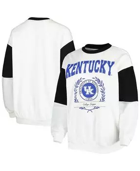 Женский белый свитшот с длинным рукавом Kentucky Wildcats It's A Vibe Gameday Couture, белый