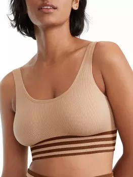 Женский бесшовный бюстгальтер Bare в рубчик, цвет Hazel