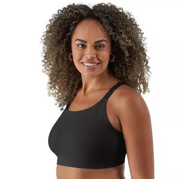 Женский бесшовный бюстгальтер без косточек Bali Comfort Revolution Modern DFMSBR, черный