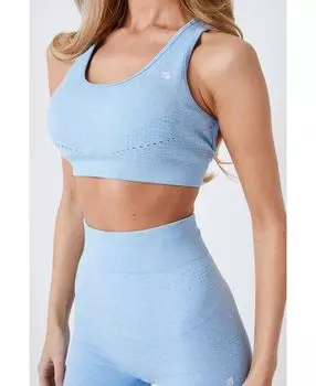 Женский бесшовный спортивный бюстгальтер Marl с лазерной резкой Twill Active