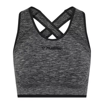 Женский бесшовный спортивный топ Hmlmt Ivy HUMMEL, черный