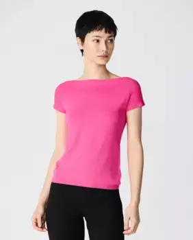 Женский бесшовный свитер с вырезом-лодочкой Escorpion, розовый