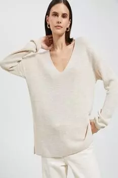 Женский бежевый свитер Koton, бежевый