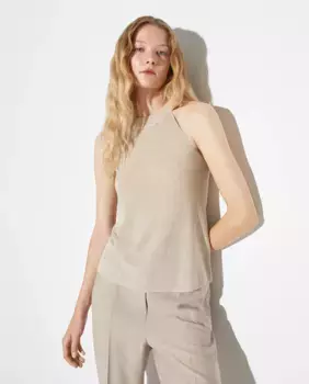 Женский безрукавный джемпер из вискозы Woman El Corte Ingls, золотой