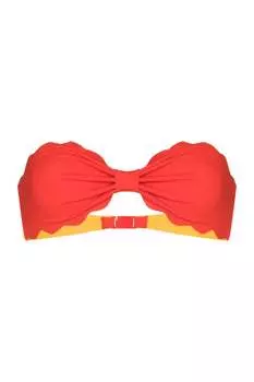 Женский бикини-топ Antibes в цвете Poppy Red Marysia