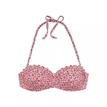 Женский бикини-топ бандо на косточках LASCANA, цвет rosa