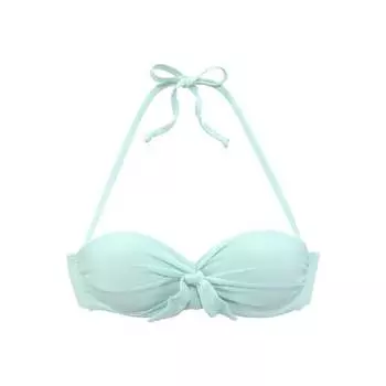 Женский бикини-топ бандо на косточках LASCANA, цвет blau