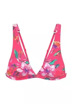 Женский бикини-топ Malia с широкими бретелями LASCANA, цвет Red Print