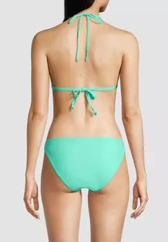 Женский бикини-топ на шнуровке с бретелькой на шее Manguun, цвет Pappagallo