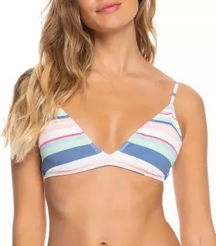 Женский бикини-топ Roxy с фиксированными треугольными чашками