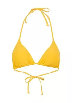 Женский бикини-топ с треугольными бретельками и бретельками CHIEMSEE, цвет Banana