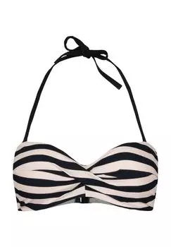 Женский бикини-топ с застежкой на шее и застежкой-молнией SHORT STORIES, цвет Cream Pink