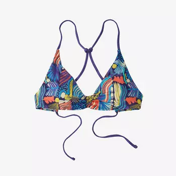 Женский бикини-топ Sunny Tide Nanogrip Patagonia, цвет Joy: Sound Blue