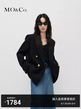 Женский блейзер Moco из смесовой овечьей шерсти, белый