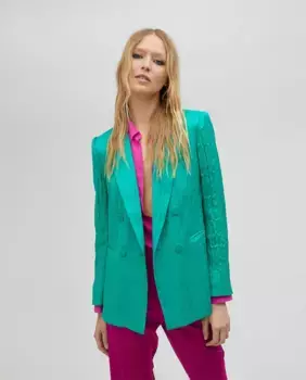 Женский блейзер на пуговицах Lola Casademunt, бирюзовый