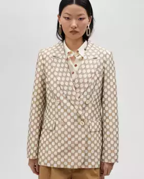 Женский блейзер с карманами и пуговицами Lola Casademunt, коричневый