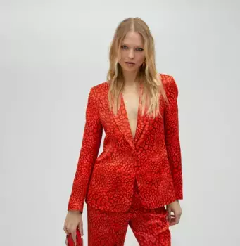 Женский блейзер с пуговицами и карманами Lola Casademunt, оранжевый