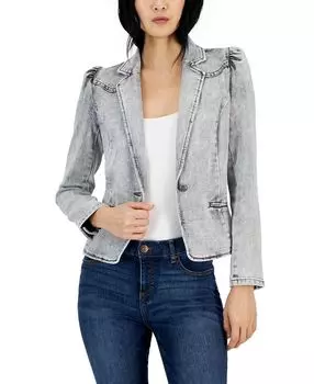 Женский блейзер с пышными рукавами, созданный для macy's INC International Concepts, серый