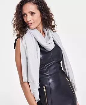 Женский блестящий шарф с запахом I.N.C. International Concepts, серебряный