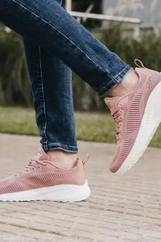 Женский бобс-отряд хаоса бросает вызов спортивной обуви Skechers, розовый