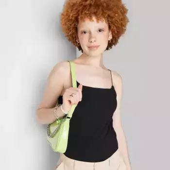 Женский боди на тонких бретельках - Wild Fable, цвет Black