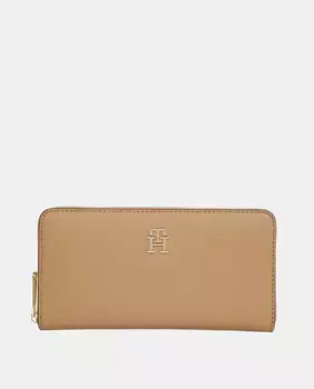 Женский большой кошелек коричневого цвета Tommy Hilfiger, цвет Marrn claro