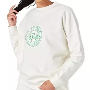 Женский большой свитшот с круглым вырезом Organic Essentials Twill Active, белый