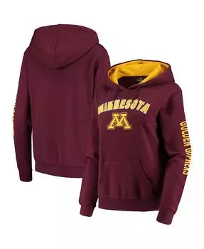 Женский бордовый пуловер с капюшоном Minnesota Golden Gophers Loud and Proud Colosseum, красный