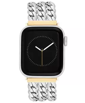 Женский браслет для Apple Watch 42 мм (Series 10) и 38/40/41 мм из металлических звеньев с множеством цепочек Anne Klein, мультиколор
