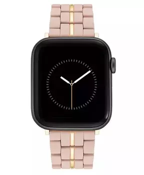 Женский браслет с прорезиненными звеньями, совместимый с Apple Watch диаметром 38/40/41 мм Nine West, серый