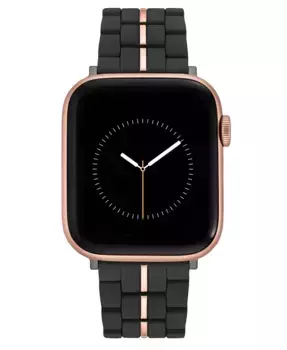 Женский браслет с резиновыми звеньями для Apple Watch 42 мм (Series 10) и 38/40/41 мм Nine West, черный