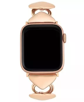 Женский браслет в форме сердца из сплава, совместимый с Apple Watch 42/44/45/Ultra/Ultra 2 Anne Klein, розовый