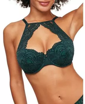 Женский бюстгальтер-балконет с эффектом пуш-ап Luiza Adore Me, зеленый