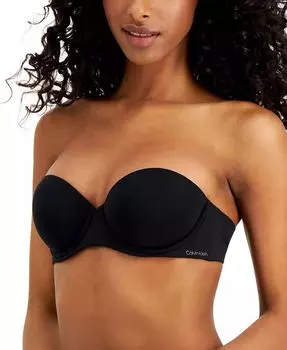 Женский бюстгальтер без бретелек с эффектом пуш-ап Naked Glamour QF5677 Calvin Klein, черный