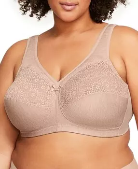 Женский бюстгальтер без косточек для полной фигуры больших размеров Magic Lift с контролем влажности Glamorise